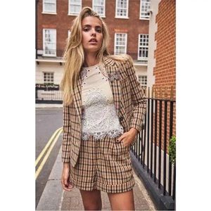 Hunter Bell Catherine Plaid Print Blazer